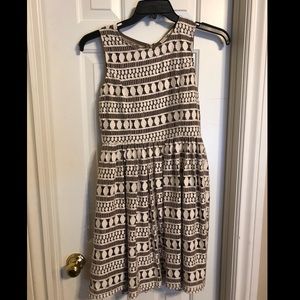 pretty gold/brown with white dress